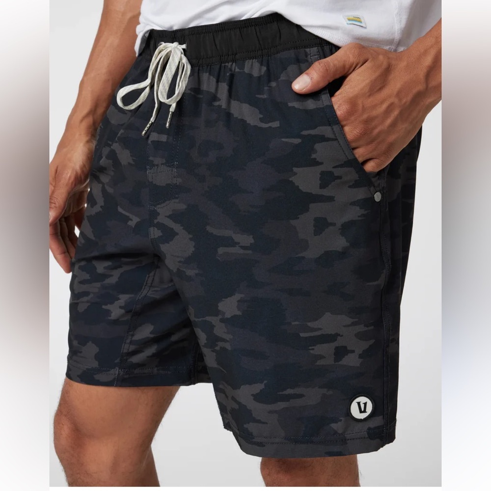 Vuori Black Camouflage Shorts